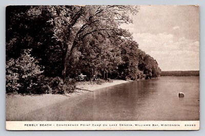 Pebbly Beach Conference Point Camp Lake Geneva Williams Bay Wisconsin P754