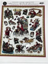 The Gifted Line ~ John Grossman 8x10 Package Sticker Sheet Santa And His Gifts