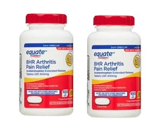 (2 PACK) Equate 8 Hour Arthritis Pain Relief, 650 Mg, 225 Caplets EXP: 09/2026