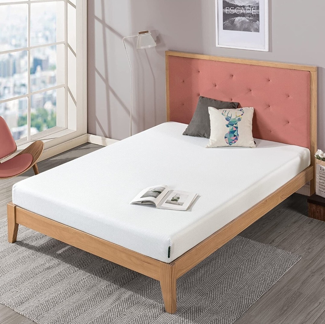 Zinus 6 Inch Green Tea Memory Foam Mattress / CertiPUR-US Certified / Bed-in-...
