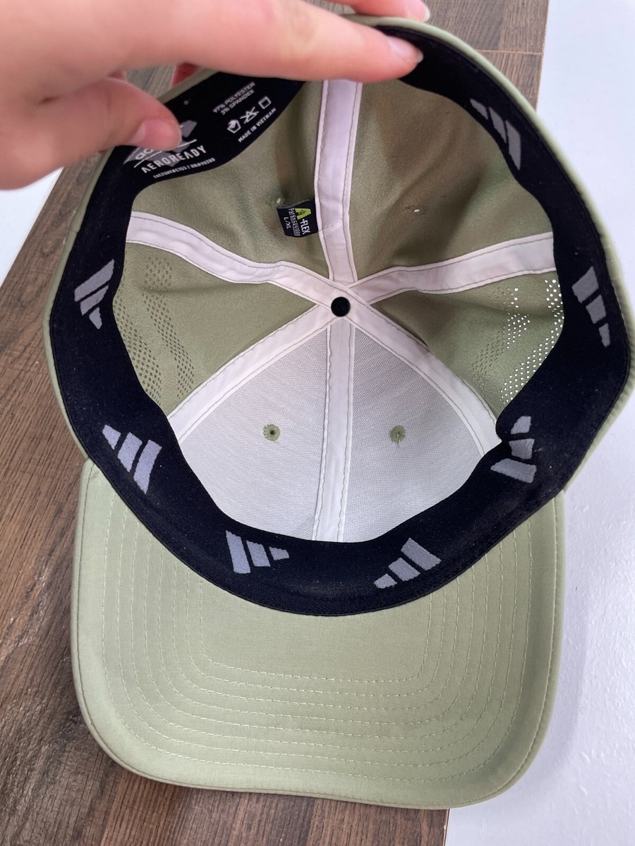 Sage Green Adidas Aeroready Cap with Panda Embroidery Adidas AEROREADY Training Running Baseball Hat main image 4