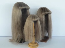 Set 6 Parrucche Per Bambole In Seta – Capelli Lisci Con Elastico – Fai Da Te – 100x15 Cm