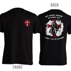 Knights Templar Cross Crusader Christian Veteran T-Shirt