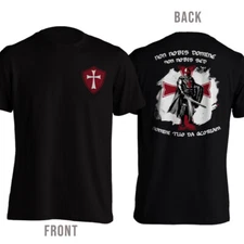 Knights Templar Cross Crusader Christian Veteran T-Shirt