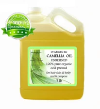 7 Lb 100% UNREFINED CAMELLIA SEED OIL by DR.ADORABLE ORGANIC 100% PURE VIRGIN