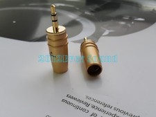 1Pair 3.5mm Stereo Connector Plug MIni Gold plated earphone audio jack