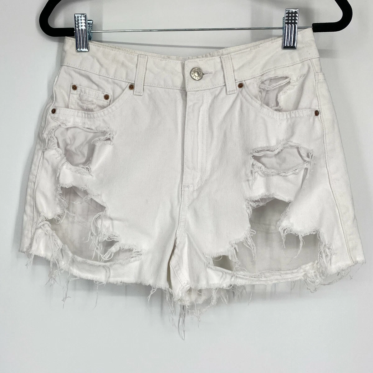 Topshop white mom shorts hotsell