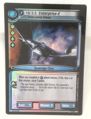 Star Trek CCG 2E Tournament FOIL 1R392 U.S.S. Enterprise-E : Federation Envoy