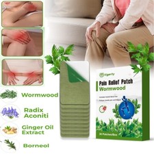 Thermal Knee Pain Relief Patches Wormwood Heat Therapy Joint Muscle 30pc Stick