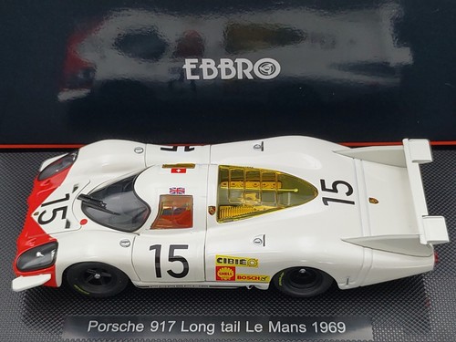 EBBRO 43751 1:43 SCALE PORSCHE 917 LONG TAIL LE MANS 1969 #15 DIE CAST MODEL CAR - Picture 17 of 18