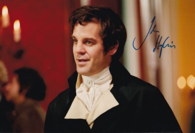 JOHN HOPKINS signed Autogramm 20x30cm POLDARK in Person autograph COA