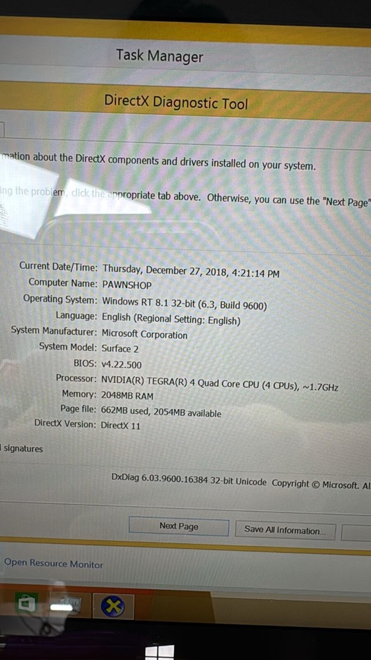 Tablet | Microsoft Surface 2 con 32GB y procesador NVIDIA Tegra 4
