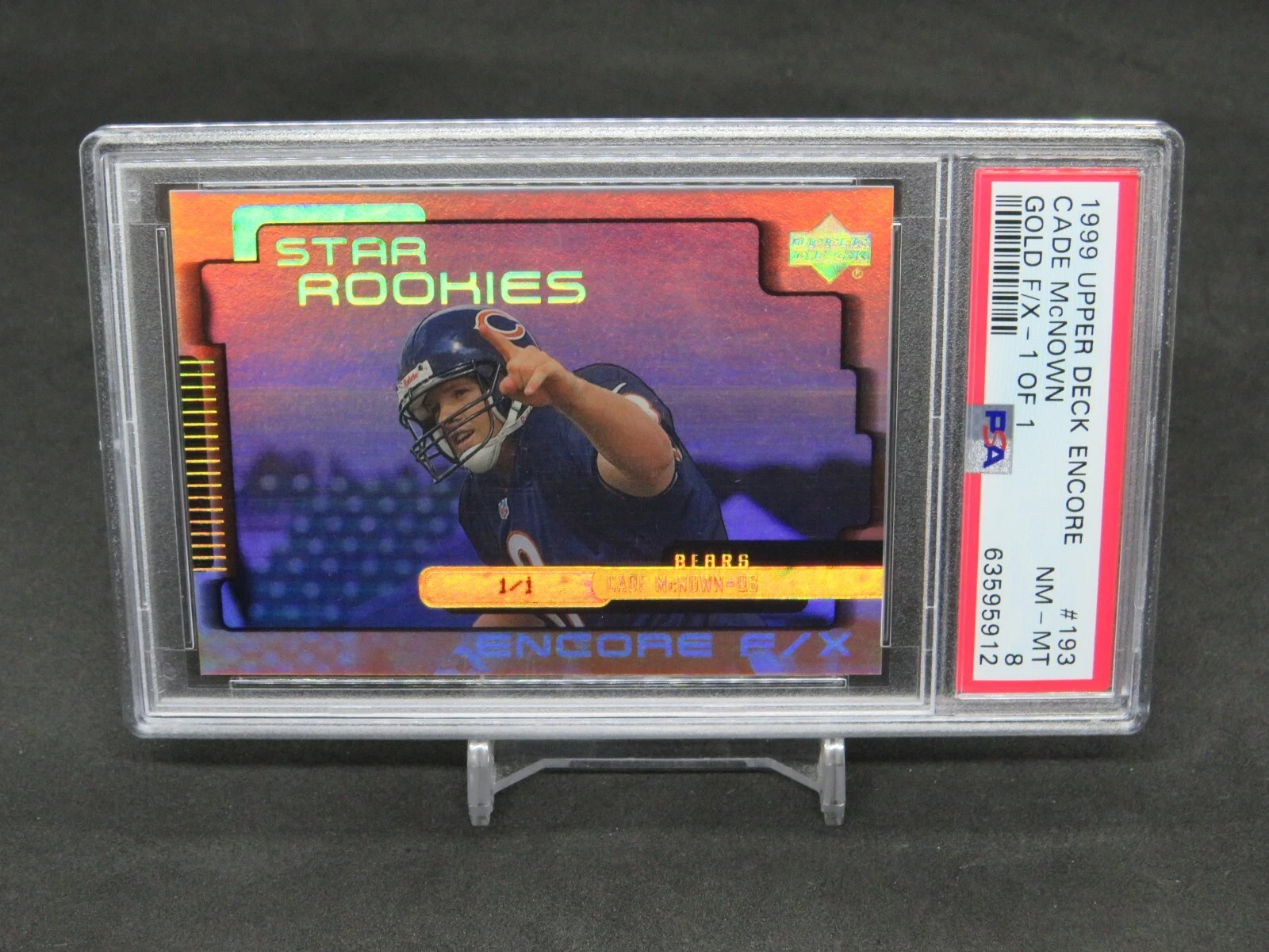 Cade McNown Upper Deck Encore #193 Gold F/X-1/1