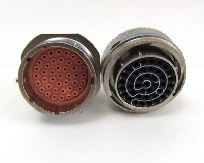 Cannon Mated Connector Set PV71L20-41P + PV76L20-41S Sz 20 Crimp 41 POS =NOS=