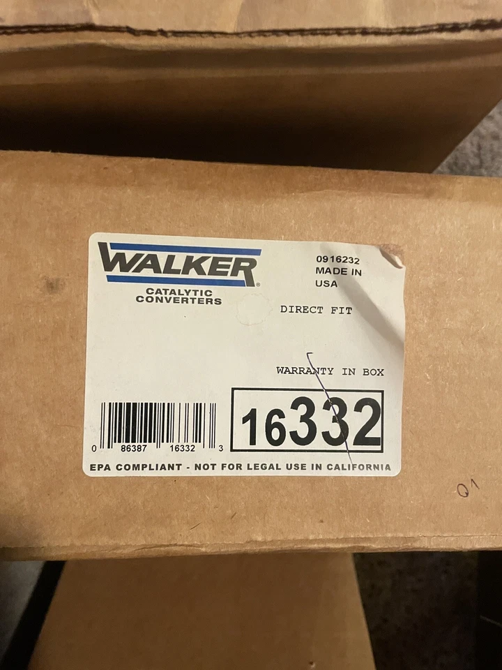 Convertidor catalítico-EPA Walker 16332 se adapta a 00-02 Nissan Sentra 1,8 L-L4 Foto 2 de 4