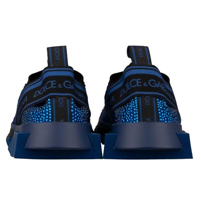 DOLCE & GABBANA Crystal DG Logo Slip-On Sneaker Shoes