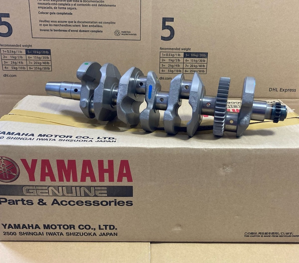 NEW】Yamaha Genuine 2006-2023 YZFR6 R6 Crankshaft 2C0-11411 NEW】Yamaha Genuine 2006-2023 YZFR6 R6 Crankshaft 2C0-11411