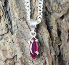 Natural Padparadscha Pink Sapphire 3.45 Ct Marquise Gemstone Pendant SEE VDO