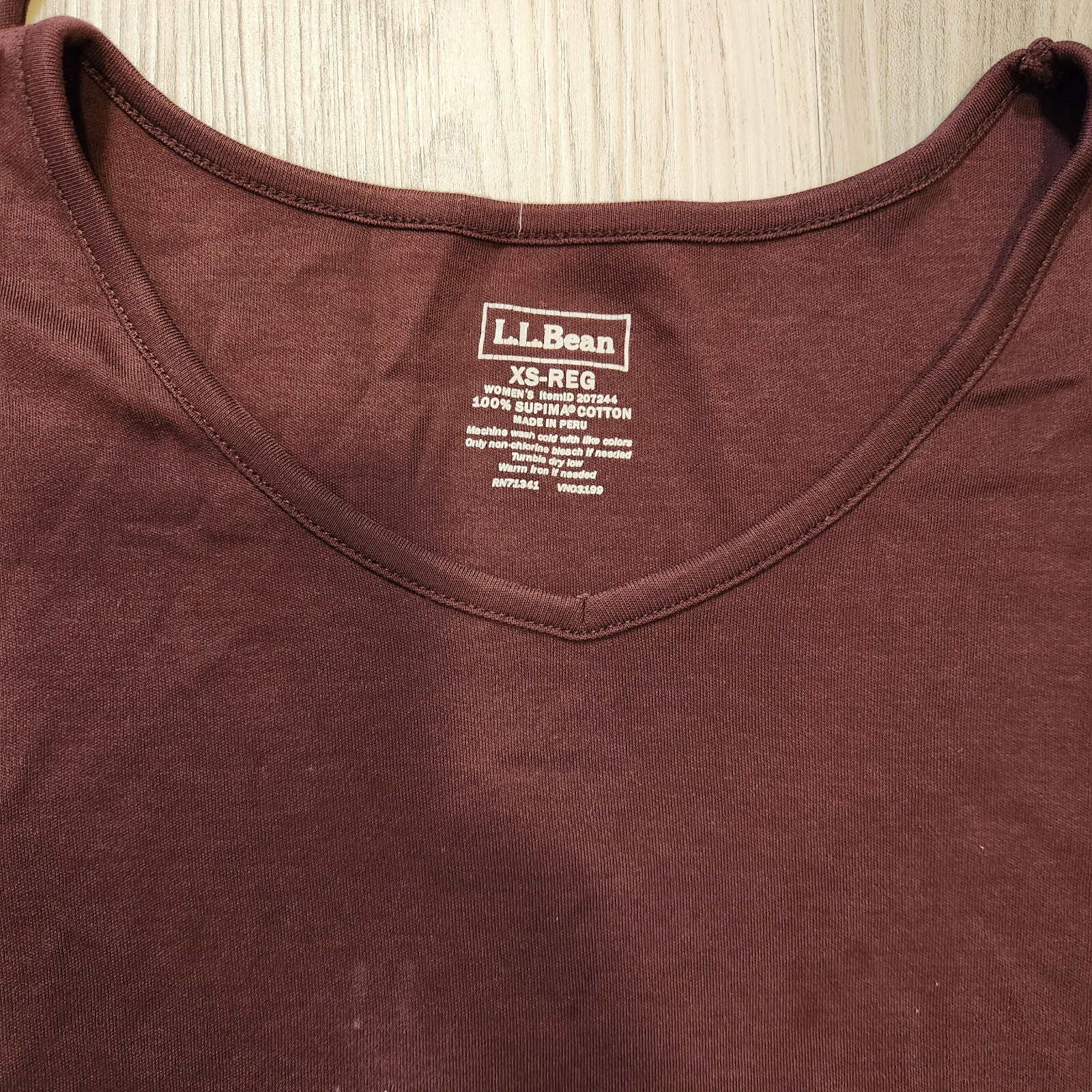 LL Bean TShirts Womens XS Regular Brown Supima Cotton Lot of 2 eBay