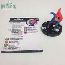 Heroclix Justice League Unlimited set Superman 001 Common figure w/card 