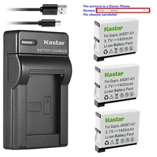 Kastar Battery Slim Charger for GoPro AHDBT-401 GoPro HERO4 Silver Action Camera