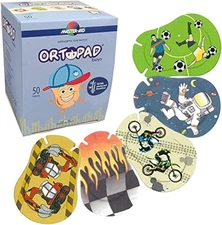 Ortopad® Bamboo Boys Eye Patches, 50/Box (Regular Size, 4+ Yrs) Racing Flames Pa