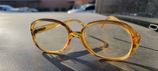Vintage Christian Dior Eyeglasses Frames 2076 10 Clear Amber Optyl 51-16 Frames