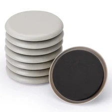 Reusable Furniture Sliders 8 Pack - Heavy-Duty Floor Protectors for Carpet