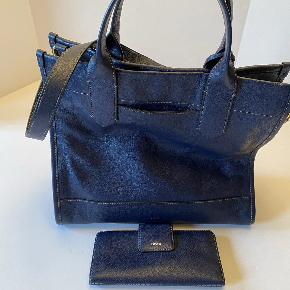 Bolso de Mano Fossil Kyler Grande de Cuero con Cartera a Juego Foto 4 de 4