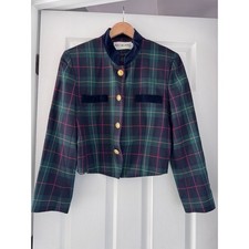 JH Collectibles Plaid Wool Vintage Blazer Jacket