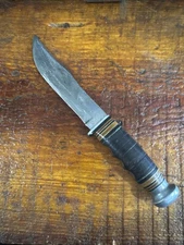 Vintage Kinfolks 368 Hunting Knife Fixed Blade. Small Bowie.