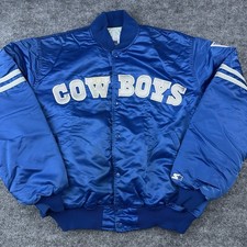 Vintage Dallas Cowboys Proline Starter Satin Jacket XL Nfl Snap Button 80s 90s