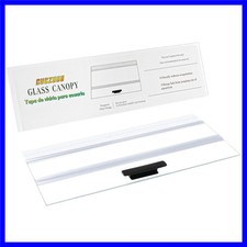 19.33x9.65in Clear Tempered Glass Canopy,Aquarium Fish Tank Hoods FITS for Mo...