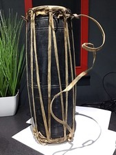 Vintage Madal Drum Bongo 16 Zoll. Handgefertigt. Tierhaut. Alt.