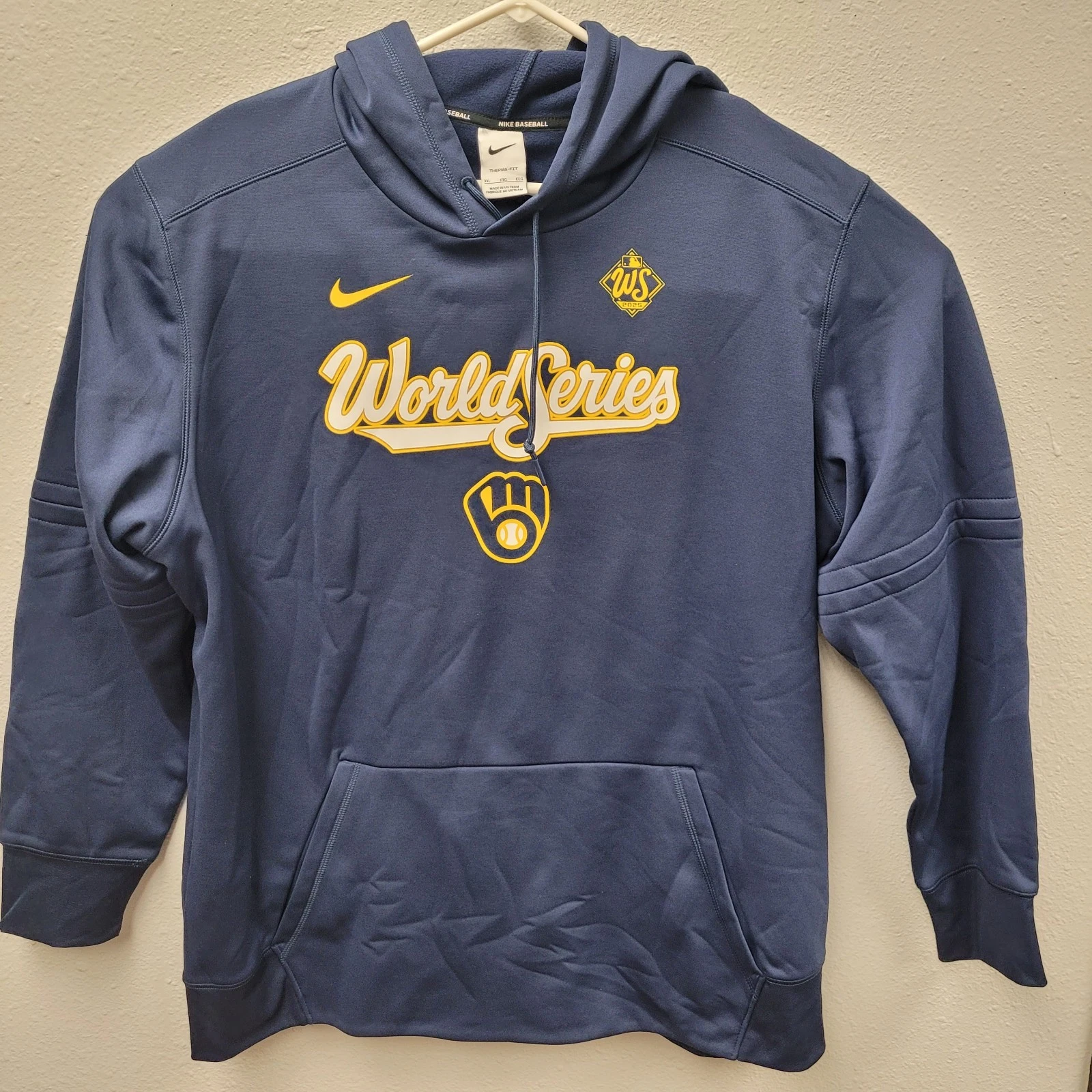 Nike Milwaukee Brewers 2025 World Series Therma-FIT Hoodie Men's Size XXL