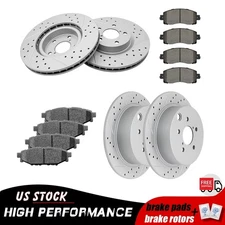 277mm Front & 274mm Rear Brake Disc Rotors Pads for 2017 - 2023 Subaru Impreza