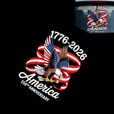 America 250Th Anniversary Sticker, 1776-2026 Patriotic Eagle US Flag Bumper De