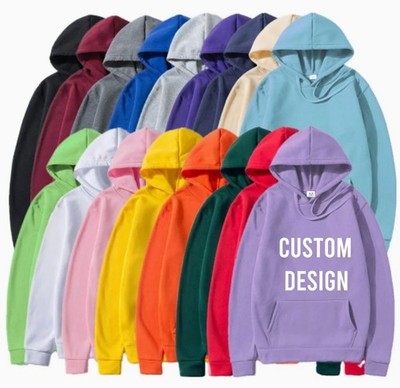 Custom Printed Hoodie Unisex Pullover Sweatshirt | Personalized Design |