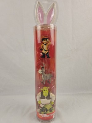 Shrek 2 Easter Assortment Mini Figure Set Shrek Donkey Puss in Boots 2004 