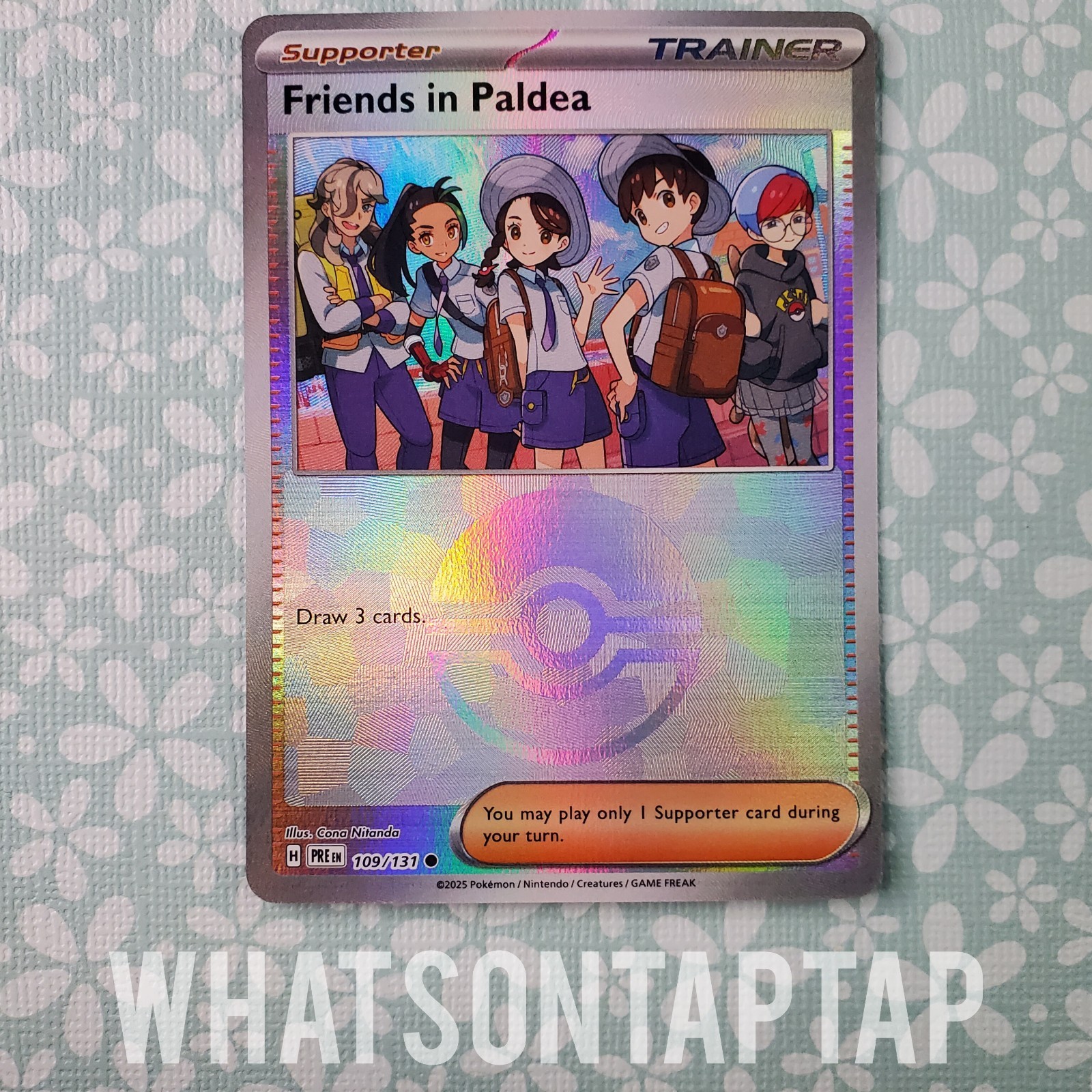 Pokemon Card Friends In Paldea 109/131 Poke Ball SV Prismatic Evolutions NM