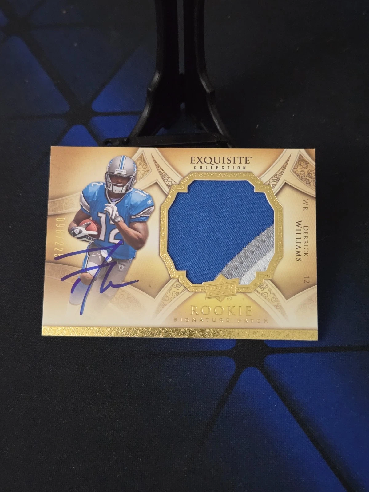 Derrick Williams UD Exquisite Collection #169 Autograph Patch