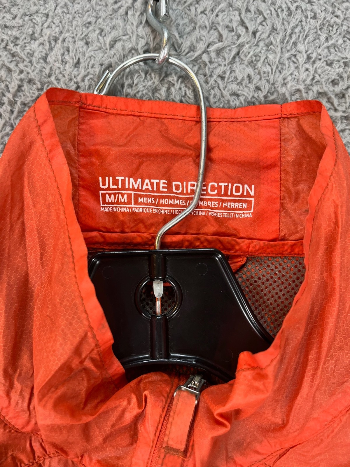 Ultimate Direction Jacket Men Medium Orange Hoode… - image 9