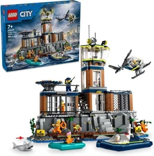 LEGO® City 60419 Prison Island 7+ Minifigures Helicopter Boat Police Playset