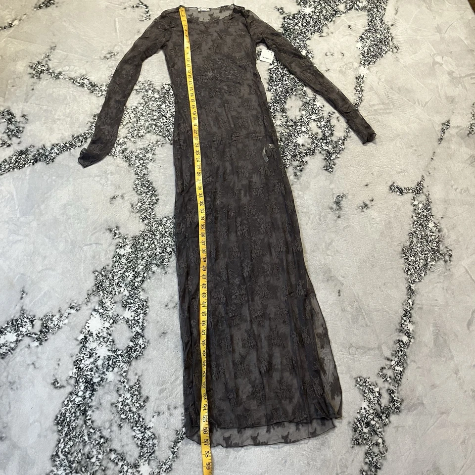 Vestido Free People Intimately Mujer Talla XS Gris Gaviota Oscuro Dama Lux Maxi Sin Mangas Foto 3 de 4