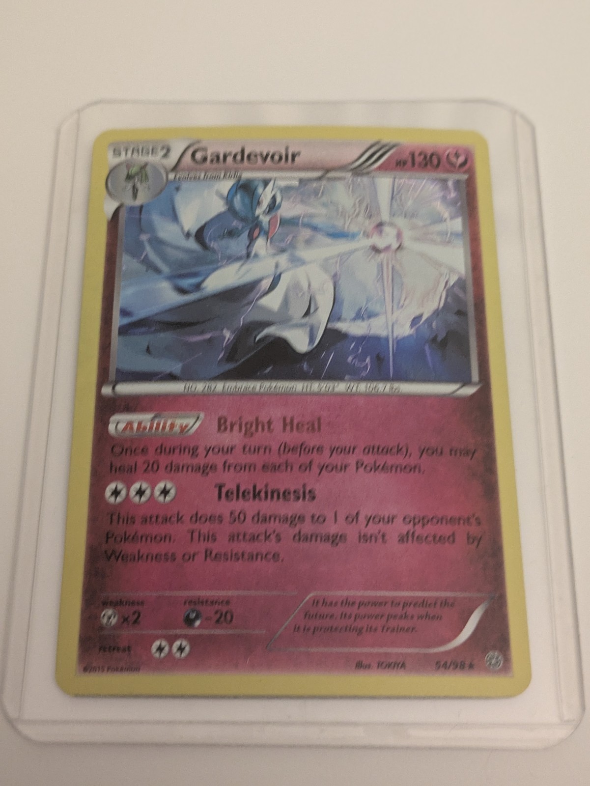 Pokemon - Gardevoir - 54/98 - Holo Rare Near Mint Shipped In A Toploader