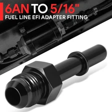 6AN EFI Fitting Adapter Fuel Line Male to 5/16" Rail Aluminum Quick Disconnect