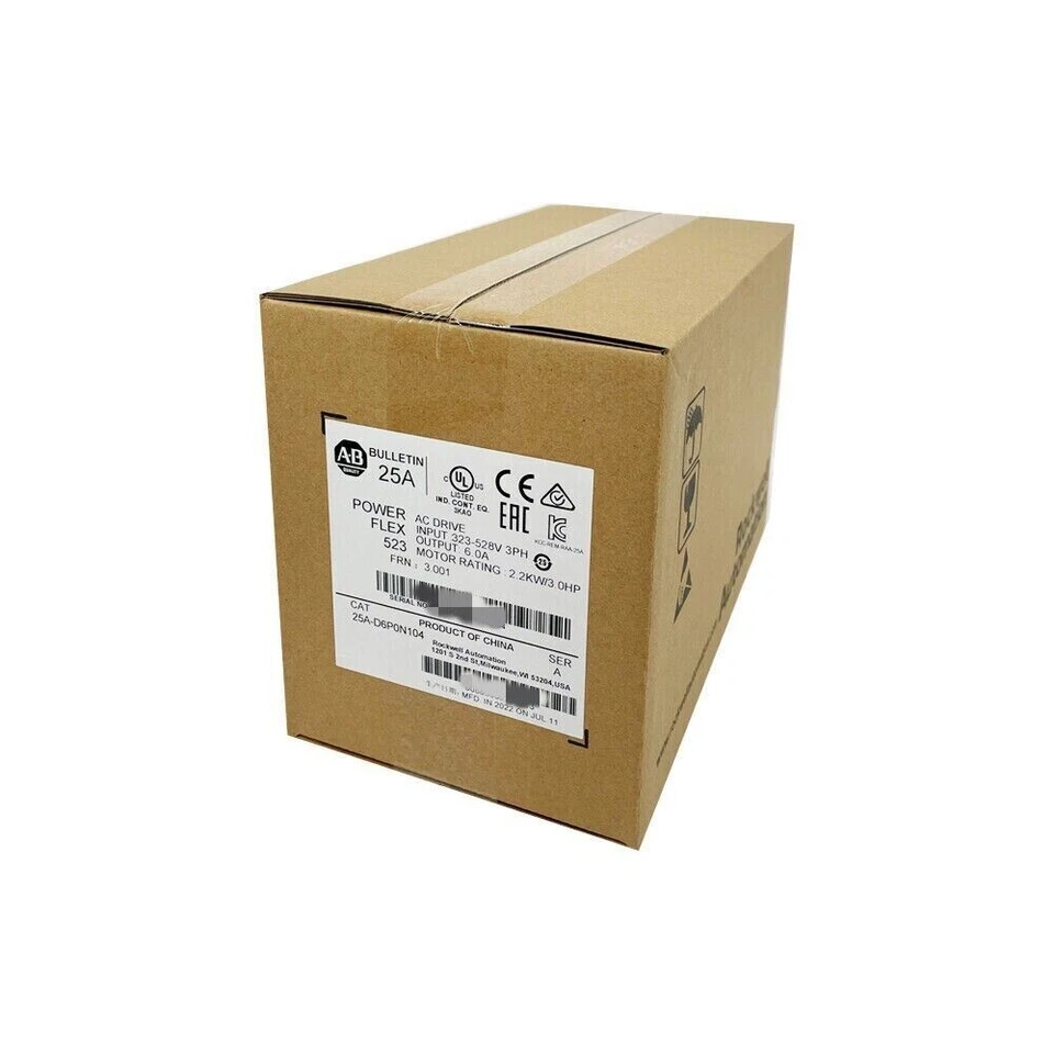 AB 25A-D6P0N104 PowerFlex 523 AC Drive 6A 3HP NEW Sealed 25AD6P0N104 US Free Tax - Image 3 of 3
