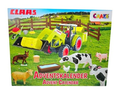 CRAZE CLAAS Adventskalender mit 24 Spielzeugen