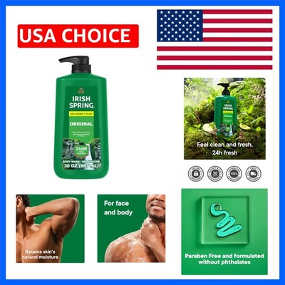 Invigorating  Clean Body Wash for Men, 30 oz Moisturizing Formula