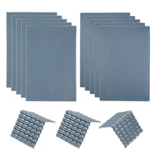 Miniature Roof Tiles PVC for Model Building Dark Grey Pack of 10,1:30